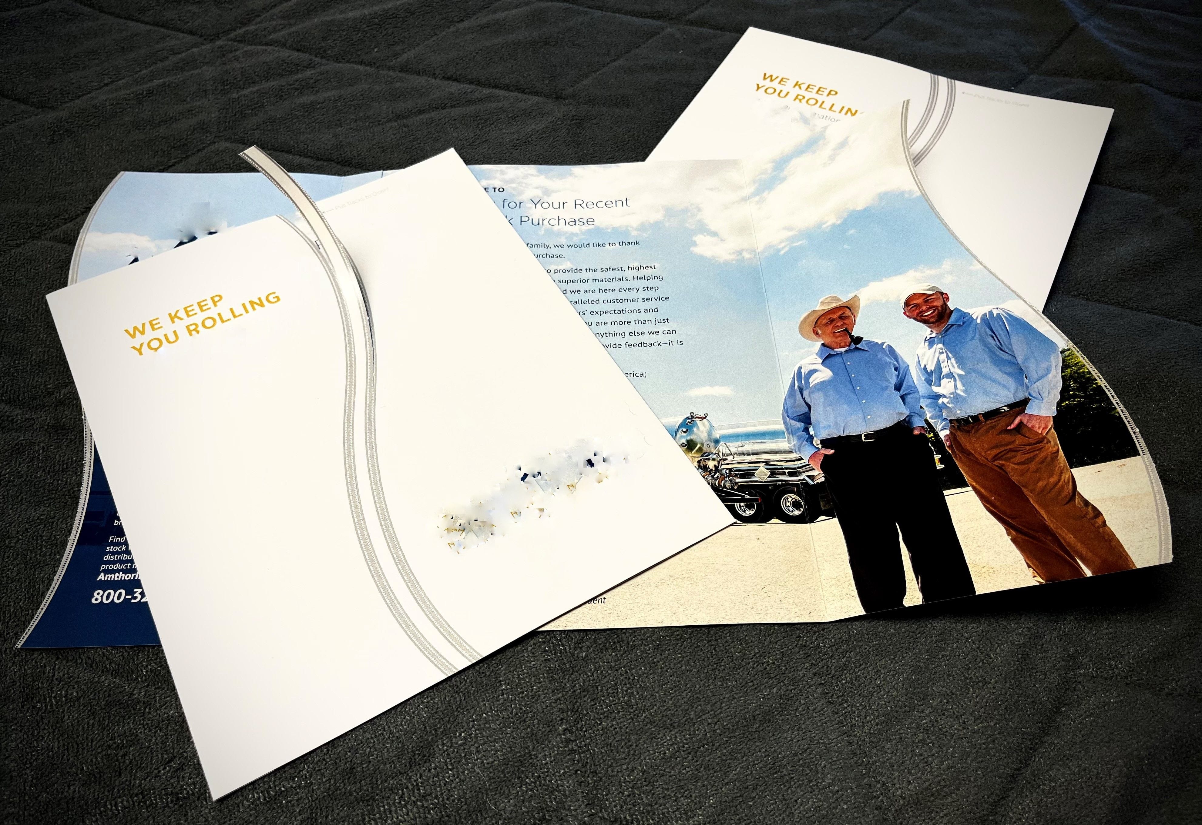 A printed piece that required precision to be created to meet our clients needs.